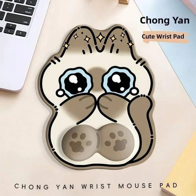 Alt view image 7 of 7 - Bks Ergonomic Mouse Pad with Wrist Rest Non-Slip Fabric Comfort Typing Support for Office Computer