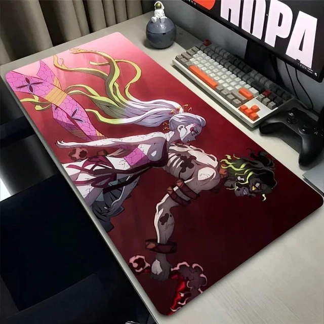 Alt view image 2 of 7 - Bks XXL Anime Mouse Pad Extended Gaming Desk Mat Polyester Fabric Non-Slip Rubber Base for PC Laptop Office