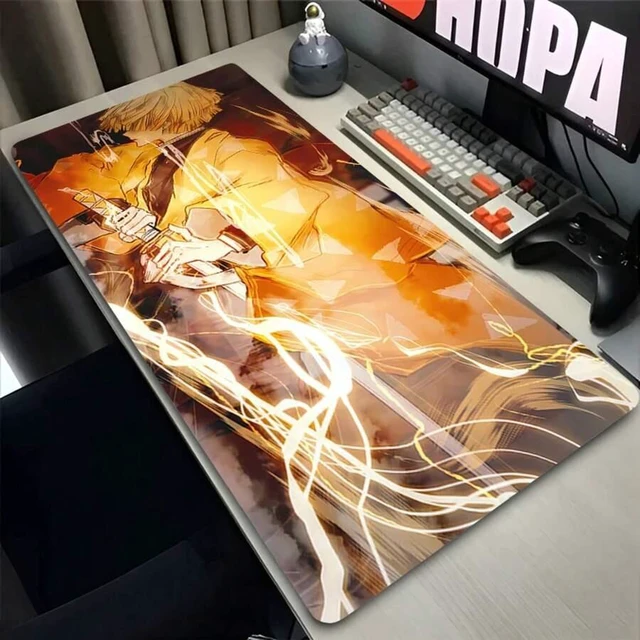 Alt view image 5 of 7 - Bks XXL Anime Mouse Pad Extended Gaming Desk Mat Polyester Fabric Non-Slip Rubber Base for PC Laptop Office