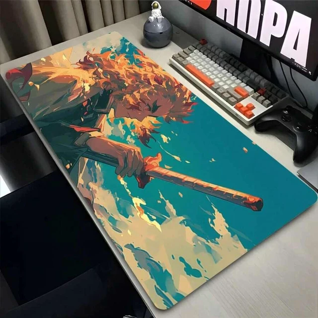Main image of Bks XXL Anime Mouse Pad Extended Gaming Desk Mat Polyester Fabric Non-Slip Rubber Base for PC Laptop Office