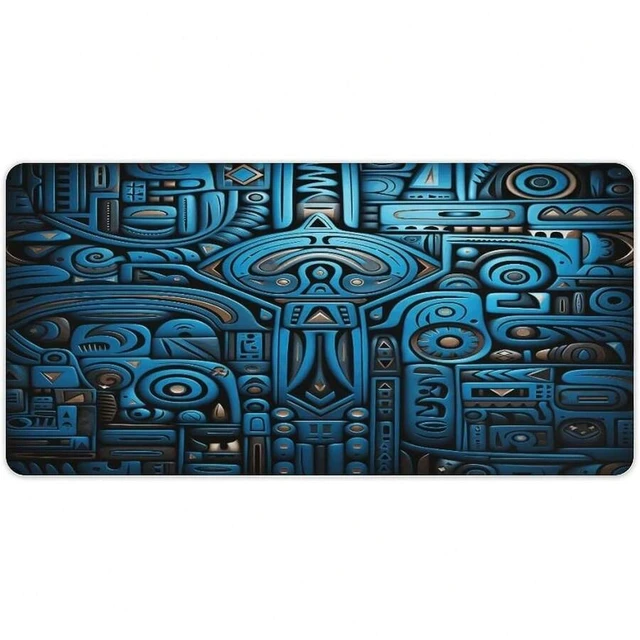 Alt view image 2 of 7 - Bks Large Gaming Mouse Pad Desk Mat Non-Slip Rubber Surface Waterproof Office Home Decor 24 Inch X 12 Inch