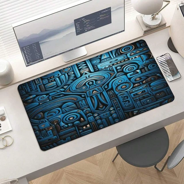 Alt view image 7 of 7 - Bks Large Gaming Mouse Pad Desk Mat Non-Slip Rubber Surface Waterproof Office Home Decor 24 Inch X 12 Inch
