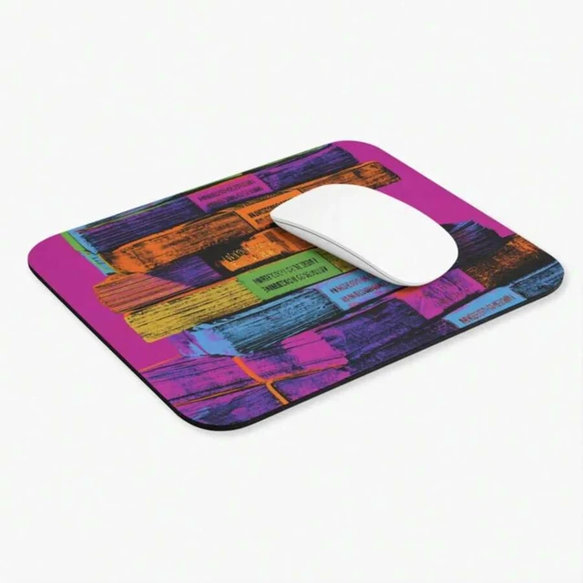 Alt view image 3 of 7 - Bks Neon Pop Art Stack Of Dollars Mouse Pad 9.84x11.81in Polyester Desk Mat Gaming Office Gift
