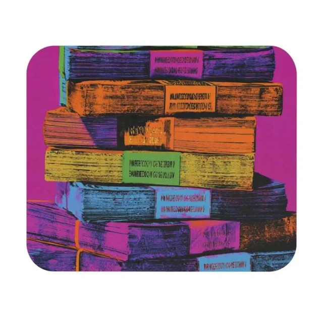 Alt view image 4 of 7 - Bks Neon Pop Art Stack Of Dollars Mouse Pad 9.84x11.81in Polyester Desk Mat Gaming Office Gift