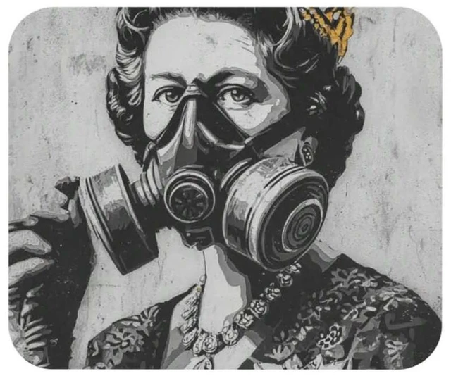 Alt view image 4 of 7 - Bks 9.84x11.81in Gas Mask Queen Mouse Pad Punk Street Art Desk Accessory Office Gaming Gift