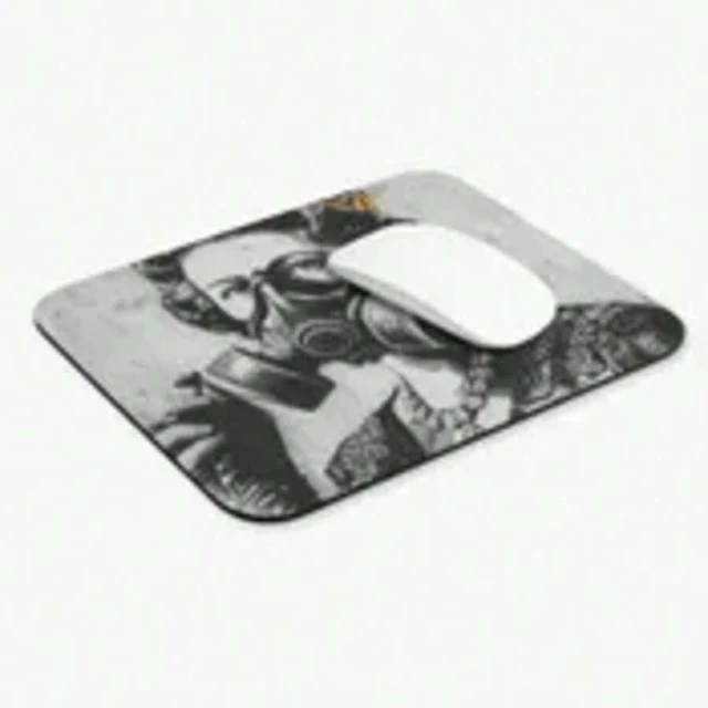 Alt view image 6 of 7 - Bks 9.84x11.81in Gas Mask Queen Mouse Pad Punk Street Art Desk Accessory Office Gaming Gift