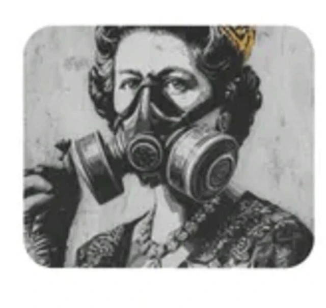 Alt view image 7 of 7 - Bks 9.84x11.81in Gas Mask Queen Mouse Pad Punk Street Art Desk Accessory Office Gaming Gift