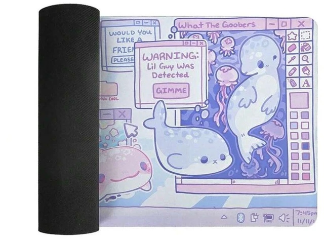 Alt view image 5 of 6 - Bks Extended Large Desk Mat 31.5x15.75 Inch, Gaming Mouse Pad & Laptop Keyboard Mat, Non-Slip Multi-Functional Surface