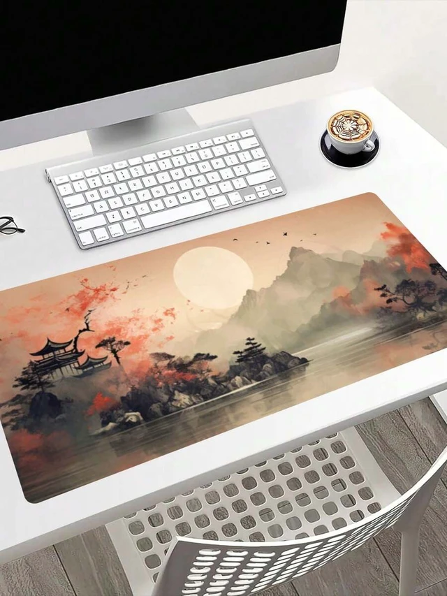 Alt view image 2 of 6 - Bks Large Extended Gaming Mouse Pad 35.43 x 15.75 Inch Non-Slip Desk Mat Water-Resistant Surface for Office and Home