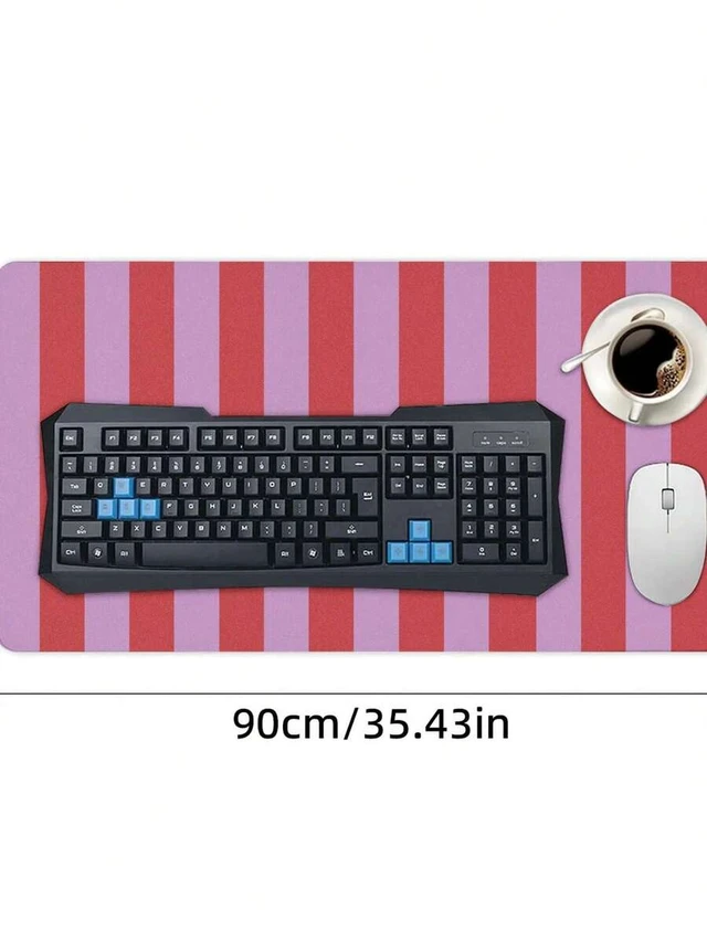 Alt view image 5 of 7 - Bks Thick Mouse Pad Non-Slip Rubber Base Computer Desk Pad Office Gaming Setup Accesorries