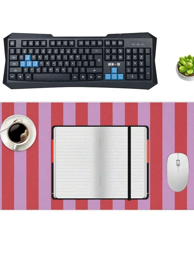 Alt view image 7 of 7 - Bks Thick Mouse Pad Non-Slip Rubber Base Computer Desk Pad Office Gaming Setup Accesorries