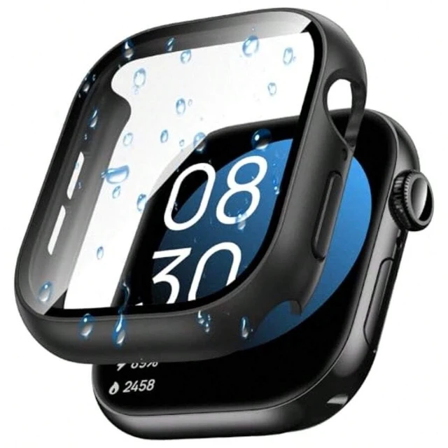 Alt view image 2 of 7 - Bks Waterproof Case Screen Protector for Apple Watch Series 10 11 42mm Hard Bumper with Tempered Glass