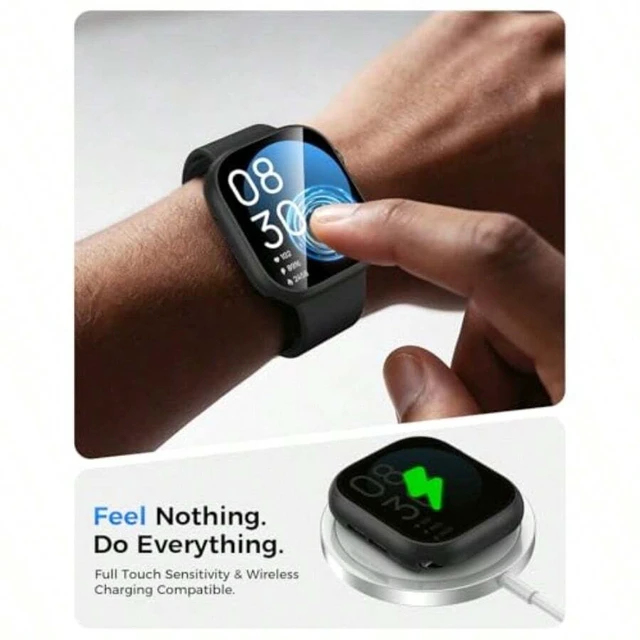 Alt view image 7 of 7 - Bks Waterproof Case Screen Protector for Apple Watch Series 10 11 42mm Hard Bumper with Tempered Glass