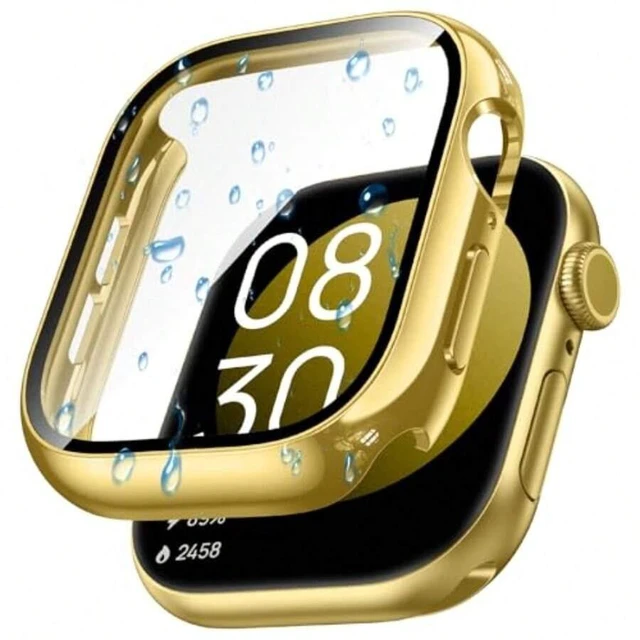 Alt view image 2 of 7 - Bks Waterproof Case for Apple Watch Series 11 and 10 42mm Screen Protector Hard Bumper with Tempered Glass