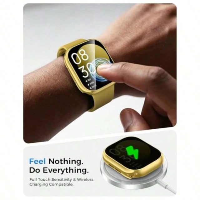 Alt view image 7 of 7 - Bks Waterproof Case for Apple Watch Series 11 and 10 42mm Screen Protector Hard Bumper with Tempered Glass