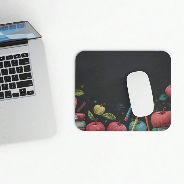 Alt view image 5 of 7 - Bks 30x25cm Chalk Doodle Classroom Mouse Pad Desk Mat for Office School Gaming Accessories