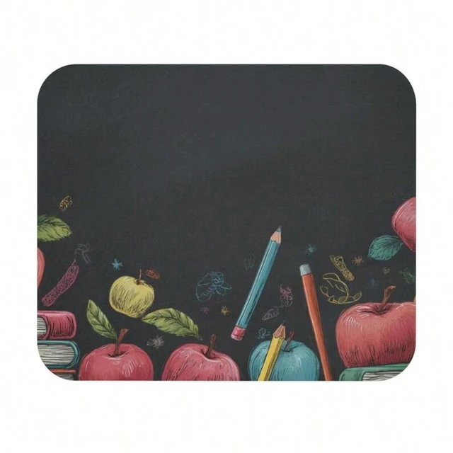 Alt view image 4 of 7 - Bks 30x25cm Chalk Doodle Classroom Mouse Pad Desk Mat for Office School Gaming Accessories