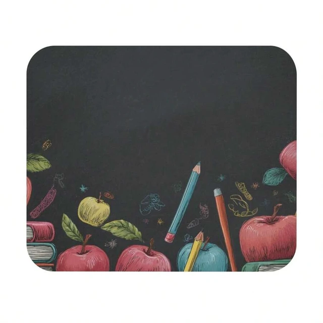 Alt view image 7 of 7 - Bks 30x25cm Chalk Doodle Classroom Mouse Pad Desk Mat for Office School Gaming Accessories