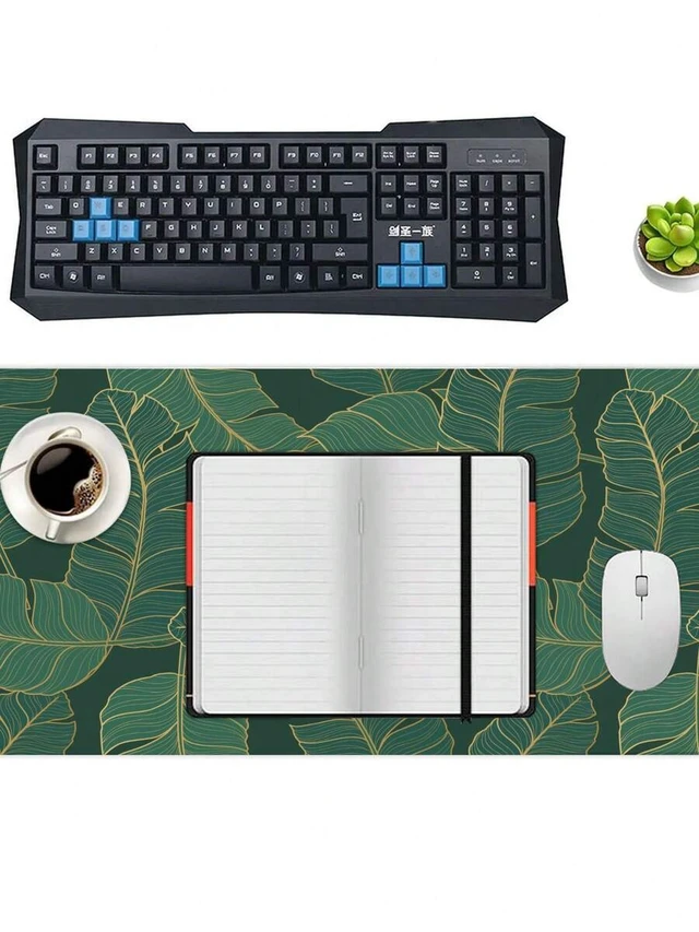 Alt view image 7 of 7 - Bks Large Gaming Mouse Pad 31.5x15.75 Inch Soft Thick Desk Mat Non-Slip Base For Keyboard Office Home