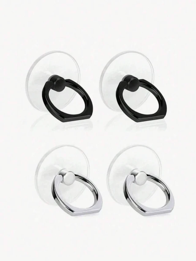 Alt view image 3 of 7 - Bks Transparent Mobile Phone Ring Mount 360° Rotating Finger Holder Grip Compatible With iPhone Android Tablet Case