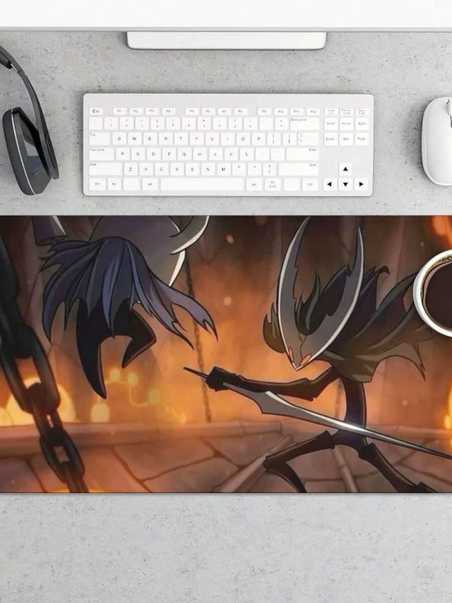 Main image of Bks Non-Slip Hollow Knight Graffiti Mouse Pad 3mm Thick Rubber Base Mat For PC Gaming Desktops