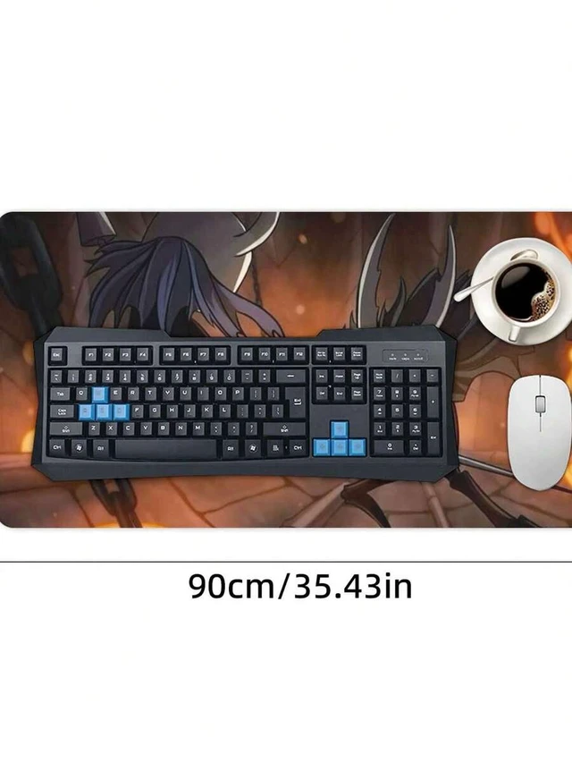 Alt view image 5 of 5 - Bks Non-Slip Hollow Knight Graffiti Mouse Pad 3mm Thick Rubber Base Mat For PC Gaming Desktops