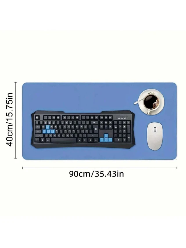Alt view image 5 of 6 - Bks Desk Mat Great White Shark Deep Blue Sea Large Mouse Pad Gaming Desk Protector Tropical Design