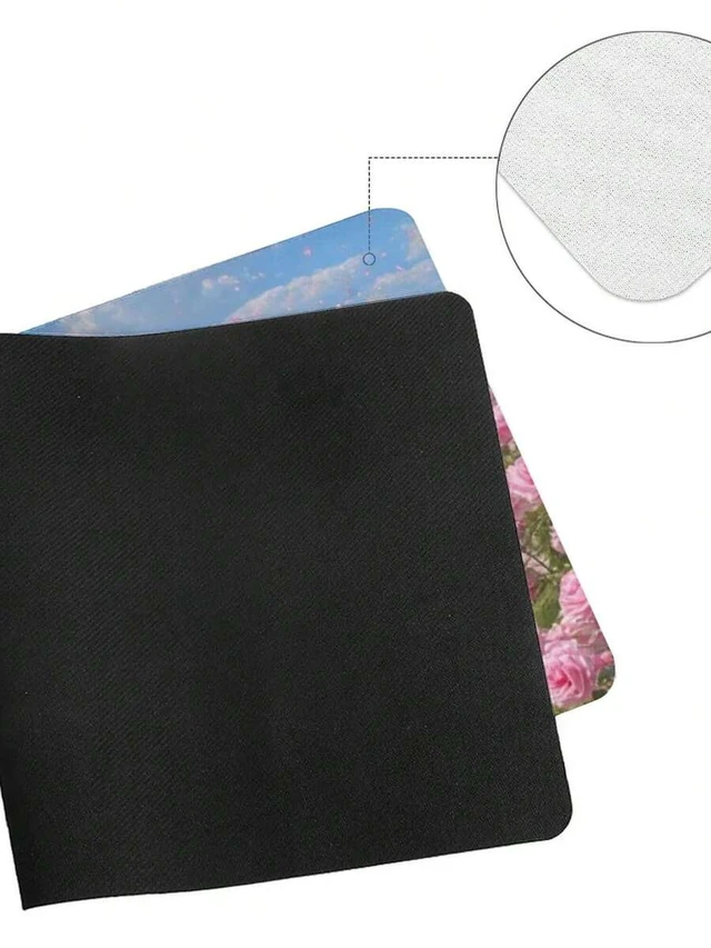 Alt view image 4 of 6 - Bks Pink BeachGame Mouse Pad | Anti-Slip Rubber Base, Washable, Very Suitable For Use In Gaming, Computer And Desk Decoration