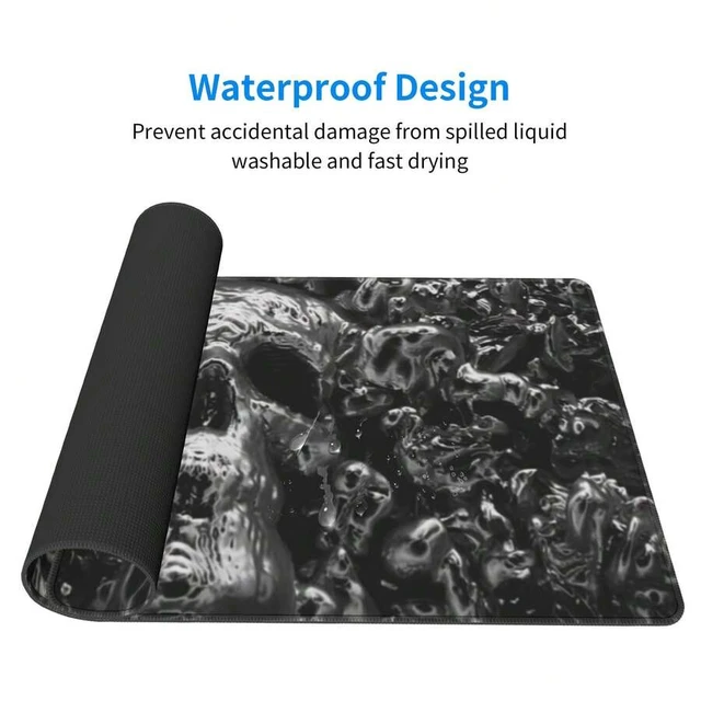 Alt view image 3 of 7 - Bks Large Mouse Pad Aesthetic Design Art Desk Mat Office Accessories With Stitched Edge Non-Slip Rubber Base Keyboard Pad 31.5x12 Inch E-Sports Gaming