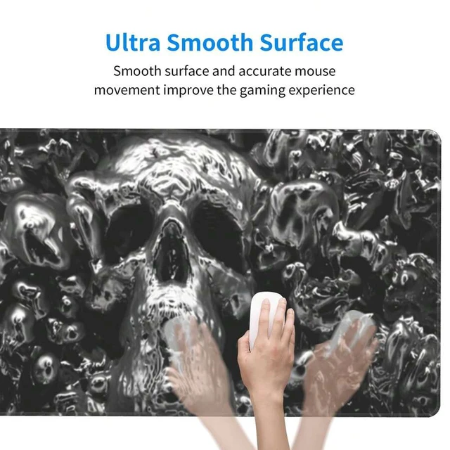 Alt view image 4 of 7 - Bks Large Mouse Pad Aesthetic Design Art Desk Mat Office Accessories With Stitched Edge Non-Slip Rubber Base Keyboard Pad 31.5x12 Inch E-Sports Gaming