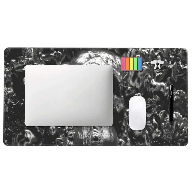 Alt view image 6 of 7 - Bks Large Mouse Pad Aesthetic Design Art Desk Mat Office Accessories With Stitched Edge Non-Slip Rubber Base Keyboard Pad 31.5x12 Inch E-Sports Gaming