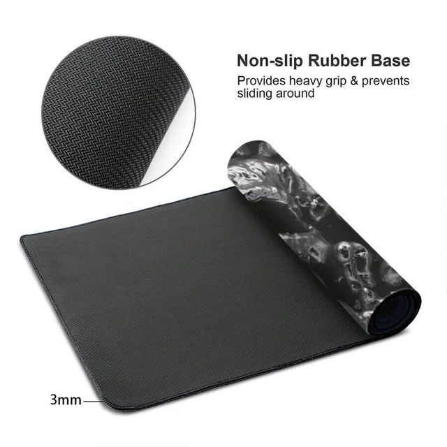 Alt view image 7 of 7 - Bks Large Mouse Pad Aesthetic Design Art Desk Mat Office Accessories With Stitched Edge Non-Slip Rubber Base Keyboard Pad 31.5x12 Inch E-Sports Gaming