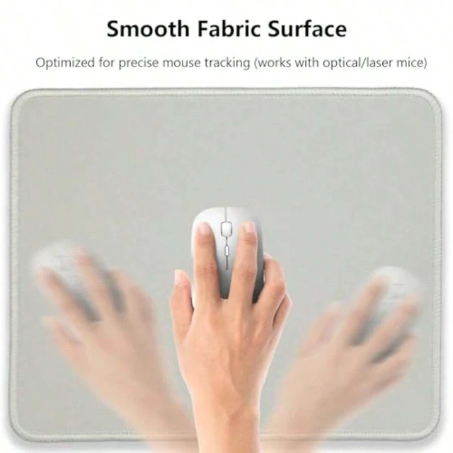 Alt view image 4 of 7 - Bks Mouse Pad 10.2x8.2 Inch Stitched Edge Non-Slip Rubber Base Smooth Surface for Office and Gaming Desk