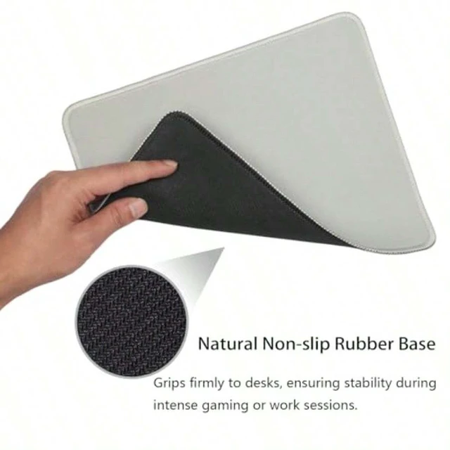 Alt view image 6 of 7 - Bks Mouse Pad 10.2x8.2 Inch Stitched Edge Non-Slip Rubber Base Smooth Surface for Office and Gaming Desk