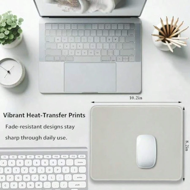 Alt view image 7 of 7 - Bks Mouse Pad 10.2x8.2 Inch Stitched Edge Non-Slip Rubber Base Smooth Surface for Office and Gaming Desk