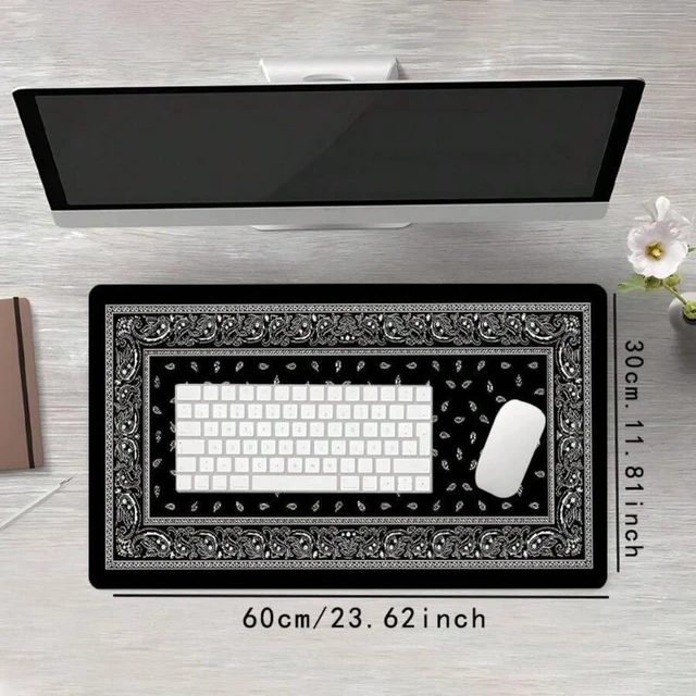 Alt view image 3 of 4 - Bks Multicolor Gaming Mouse Pad 60cm x 35cm Non-Slip Rubber Base Stitched Edge Desk Mat for Laptop Desktop Office