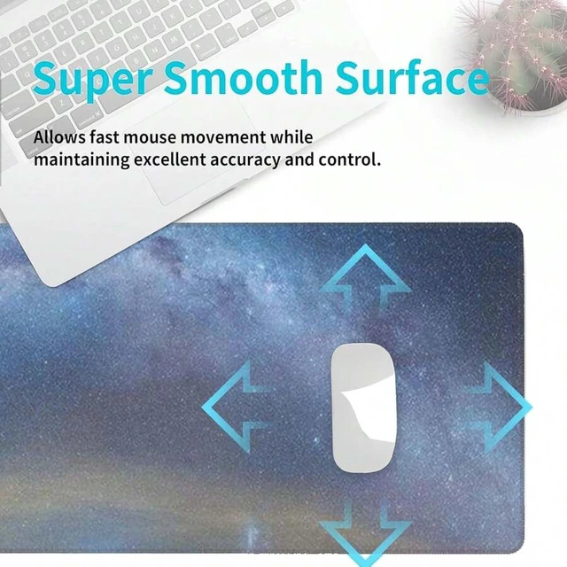 Alt view image 7 of 7 - Bks Soccer Gaming Mouse Pad, Desk Mat, Non-Slip Rubber Base Cool Aesthetic MousePads For Computer Laptop Keyboard Office School Home Desktop Accessories Decor 31.5" X 11.8"