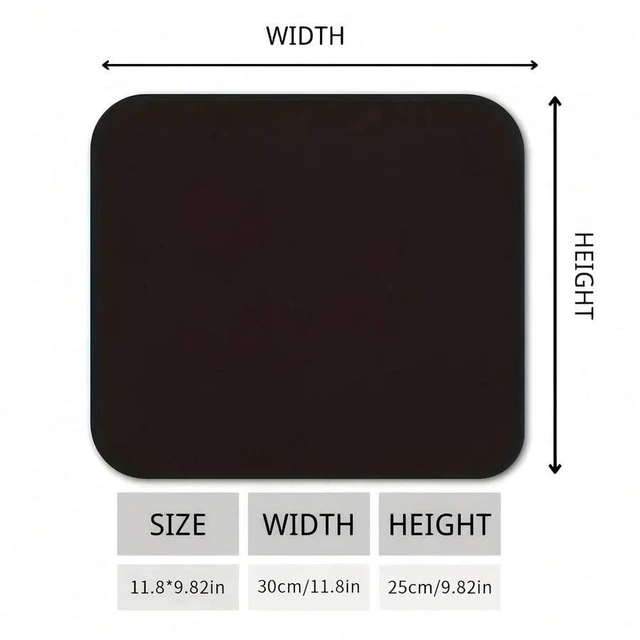 Alt view image 4 of 7 - Bks Rectangular Mouse Pad Non-Slip Rubber Base Gaming Desktop Laptop Office Home Printed pc