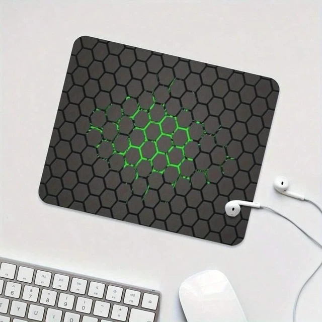 Main image of Bks Geometric Design Mouse Pad 7.87x9.45 Inch Rubber Polyester Soft Desk Mat Home Office Decor