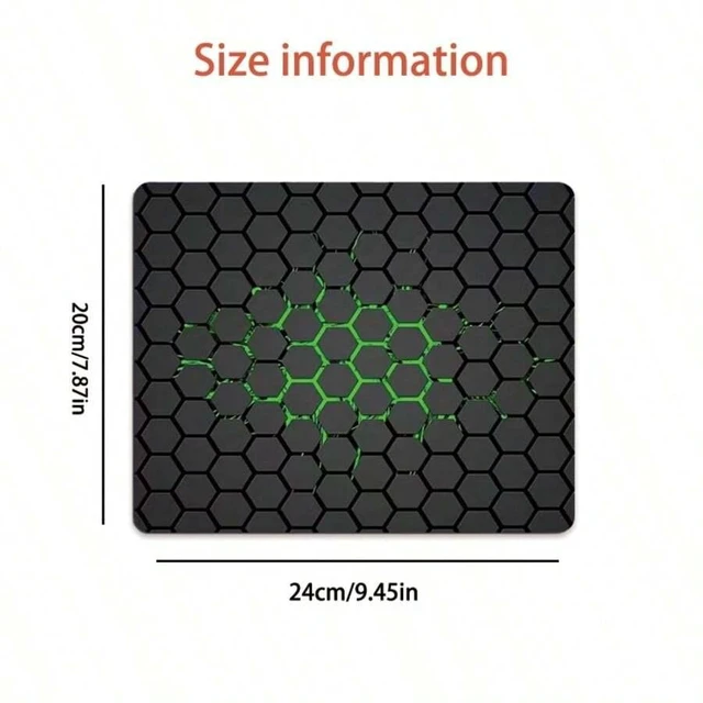 Alt view image 3 of 7 - Bks Geometric Design Mouse Pad 7.87x9.45 Inch Rubber Polyester Soft Desk Mat Home Office Decor