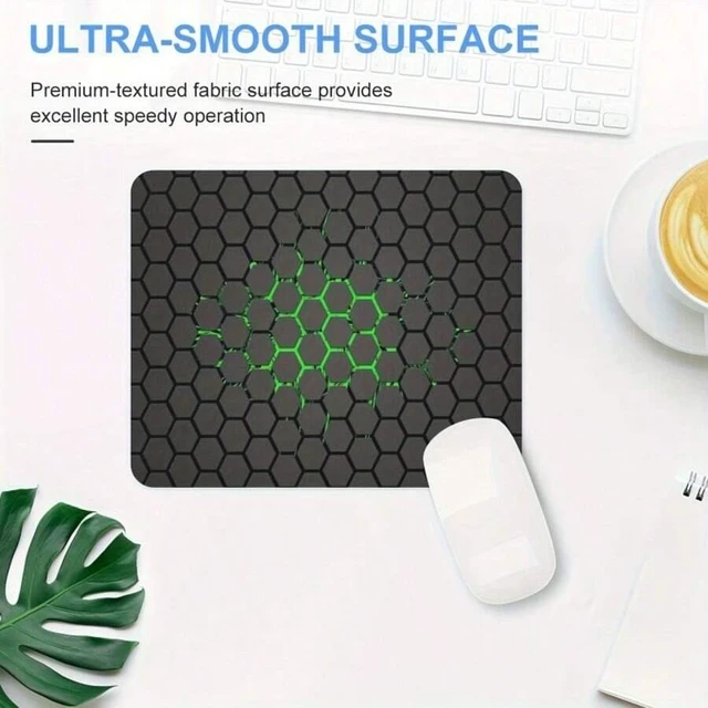 Alt view image 6 of 7 - Bks Geometric Design Mouse Pad 7.87x9.45 Inch Rubber Polyester Soft Desk Mat Home Office Decor