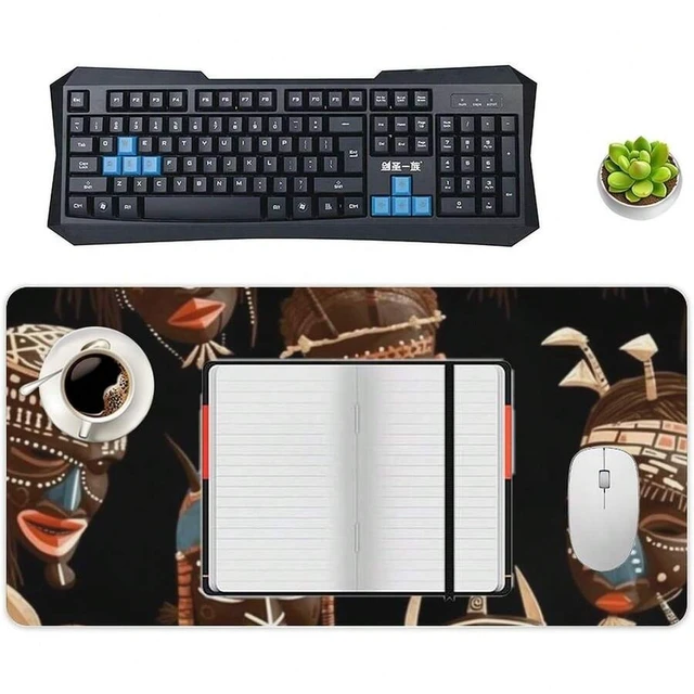 Alt view image 5 of 7 - Bks Large Gaming Mouse Pad 12x24 Inch Non-Slip Rubber Desk Mat for Office Home Desktop Foldable
