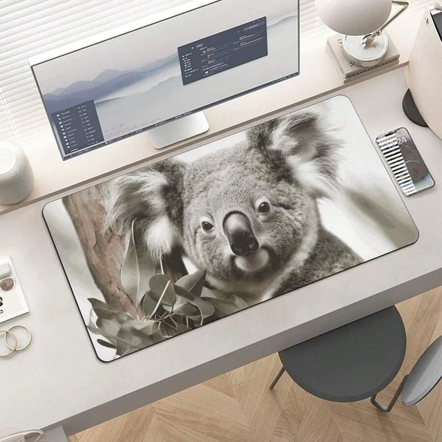 Alt view image 7 of 7 - Bks Large Waterproof Desk Pad Mouse Mat Non-Slip Rubber Surface 12x24 Inch for Office Gaming Laptop Keyboard