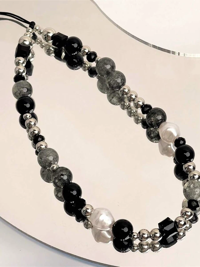 Main image of Bks Handmade Beaded Chain Pendant Phone Charm Compatible With CCD Cameras Mobile Cases Creative Design Gift for Mother Family