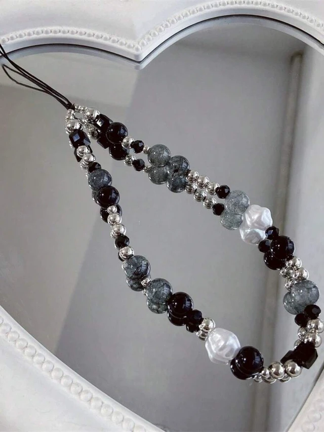 Alt view image 2 of 7 - Bks Handmade Beaded Chain Pendant Phone Charm Compatible With CCD Cameras Mobile Cases Creative Design Gift for Mother Family
