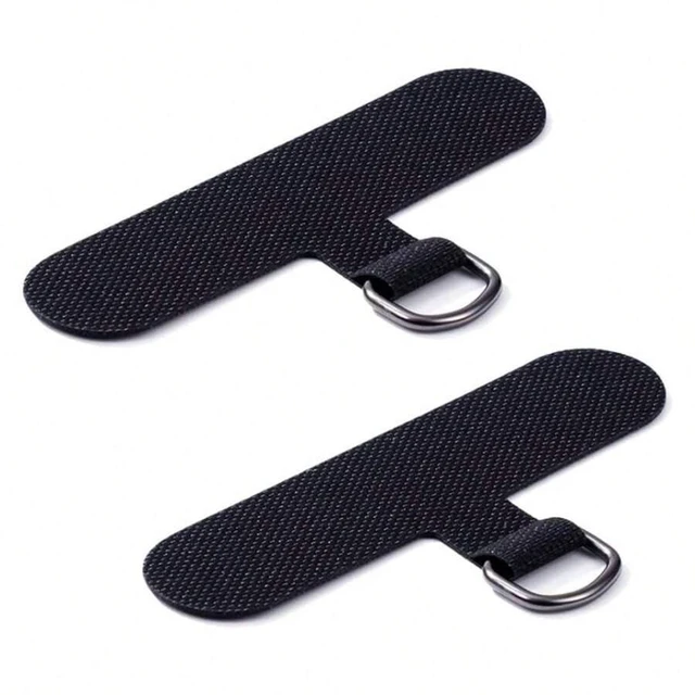 Main image of Bks Universal Phone Lanyard Tab Wrist Crossbody Strap for Full Cover Cases Black Tether WristCrossbody