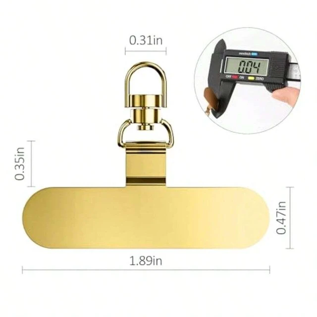 Alt view image 3 of 7 - Bks 360 Rotatable Metal Phone Tether Tab for iPhone Lanyard Replacement Part Fits All Full Cases