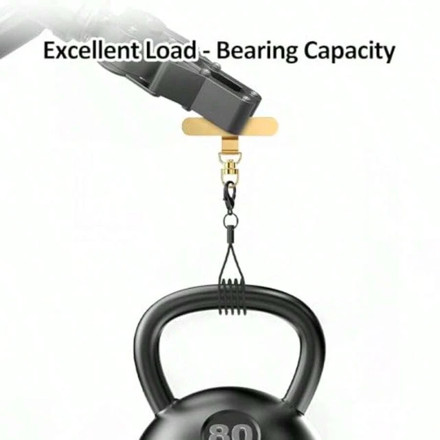 Alt view image 5 of 7 - Bks 360 Rotatable Metal Phone Tether Tab for iPhone Lanyard Replacement Part Fits All Full Cases