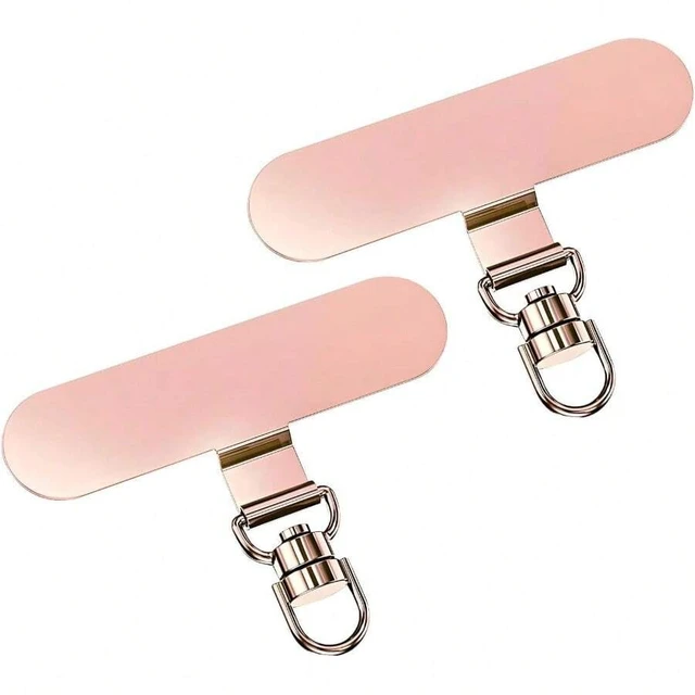Alt view image 2 of 7 - Bks Alloy Lanyard Patch Handlebar Phone Mount 360 Rotatable Metal Tether Tab for Full Cases Spring Gift