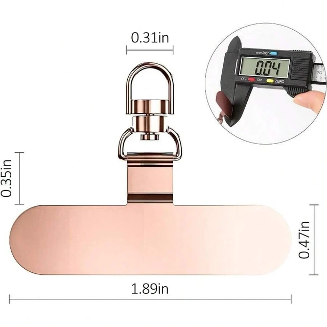 Alt view image 3 of 7 - Bks Alloy Lanyard Patch Handlebar Phone Mount 360 Rotatable Metal Tether Tab for Full Cases Spring Gift